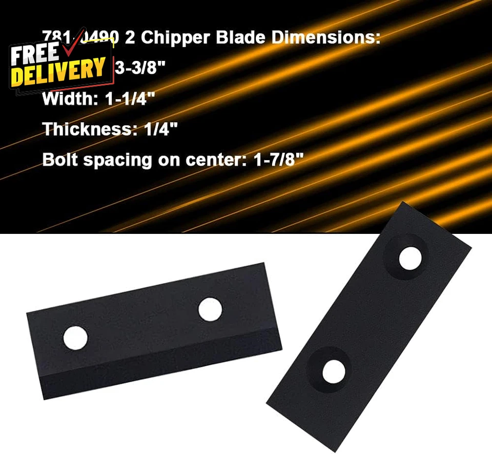 781-0490 742-0571 Häcksler/Schredder Messer Kit kompatibel mit Mtd/Troy-Bilt/Cr... - Bild 4 von 4