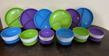 Munchkin Stay-Put Suction Bowls Plates Baby Toddler Feeding BPA-Free