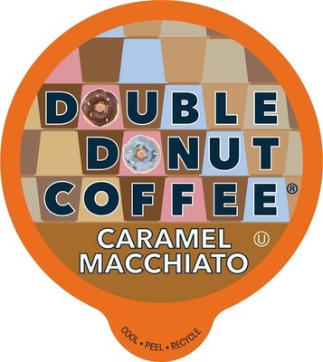 Double Donut Medium Roast Caramel Macchiato Coffee Pods, 24 Count for Keurig ...