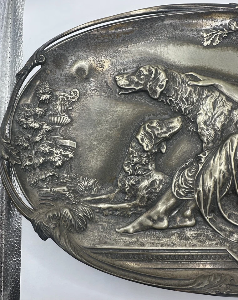Art Nouveau Silver-Plated Trays By WMF (Württembergische Metallwarenfabrik) Foto 3 de 4