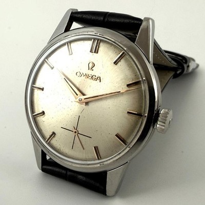 FINE OMEGA SWISS REF 14391 ORIGINAL VINTAGE DIAL MANUAL WIND STEEL GENTS WATCH