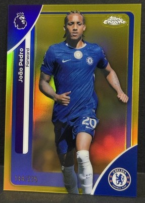 2026 Topps Chrome Premier League EPL Chelsea Joao Pedro Yellow