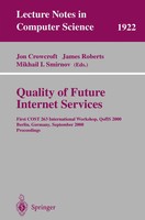 Jon Crowcroft (U. A.) | Quality Of Future Internet Services | Taschenbuch (2000)