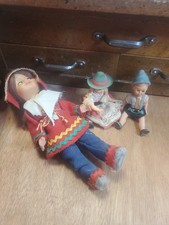 Vintage German Dolls Set Of 4 1960s Trachten Puppen DD