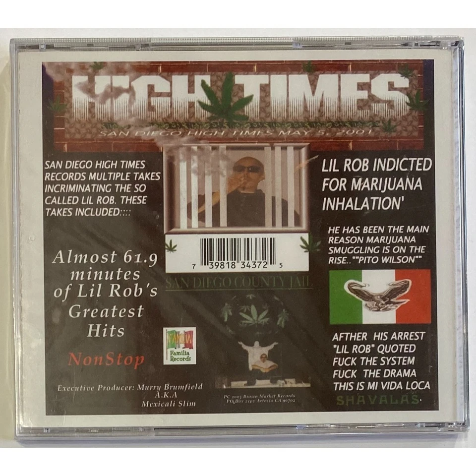 Lil Rob - Greatest Hits CD. New. Label Code: FAM 3423-2. — 第 2/2 张图片