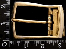 LL06168 VINTAGE  CUT-OUT TONGUE TYPE DESIGN  BRASSTONE BELT BUCKLE