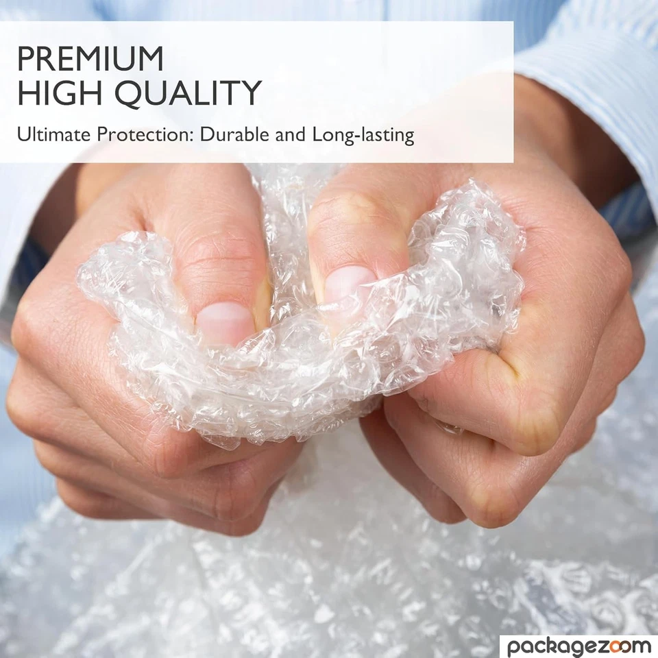 Пузырьковая амортизирующая пленка 12 x 20 футов, рулон 12 x 20 футов / 1, прозрачная - Изображение 3 из 4