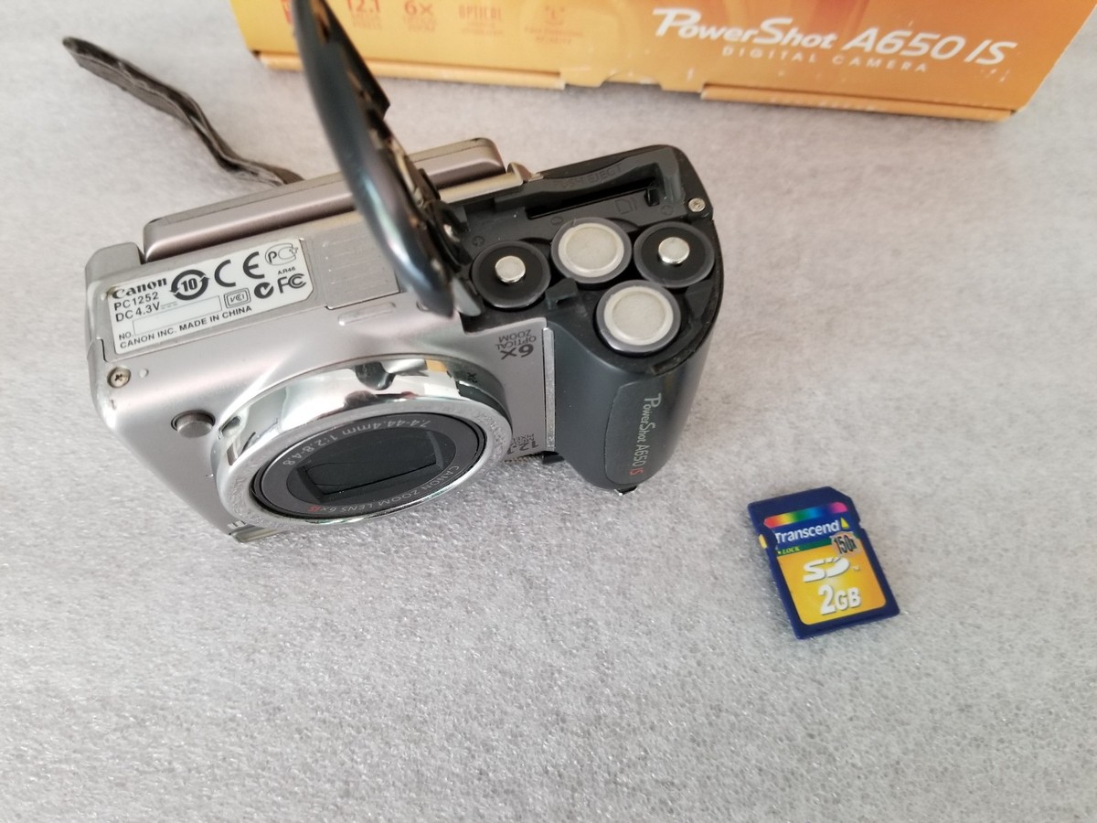 Canon PowerShot A650 IS 12.1MP Digital Camera - Silver
