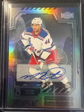 2025-26 Skybox Metal Universe Matthew Robertson Auto Rookie RC Rangers #109
