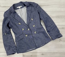 Veronica Beard Kelson Linen Blend Dickey Jack...