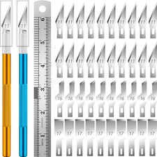 Skalpell Bastelset mit 40 Klingen Artcut Craft Cutter Messer