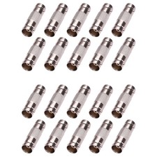 20 Pack BNC Connectors - Barrel Female to Female Couplers for CCTV Security...