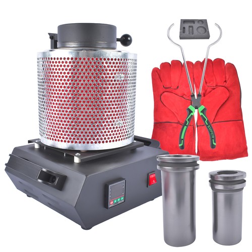Electric Gold Melting Furnace Crucible Graphite Ingot Mold Kit 1500W 1100℃ - Picture 45 of 60