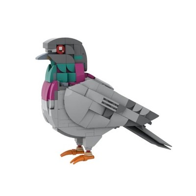 NEU MOC Clevere Taube Bausteine Modell Intelligente Vögel Zum Selbermachen Montage