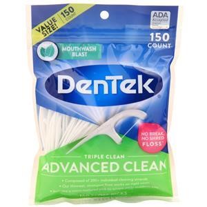 Зубная нить DenTek Advanced Clean для полоскания рта в количестве 150 штук 2190₽