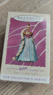 Vintage Barbie Hallmark Keepsake Ornament Christmas Rapunzel doll Barbie 1997