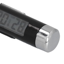.K01 Car Thermometer Battery Powered Luminous LCD Car Dashboard Clock