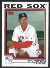 2004 Topps Traded #T66 Terry Francona Manager Baseball Card Boston Red Sox