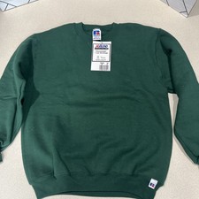 vintage russell athletic crewneck sweatshirt youth sz S deadstock NWT 90s GREEN