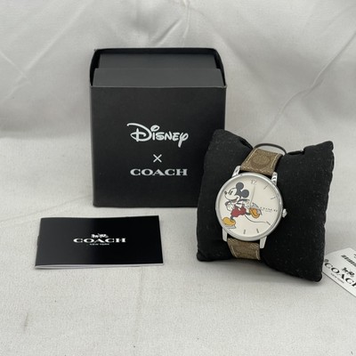 Coach X DIsney Mickey Mouse Ice Skating Two Hand Signature