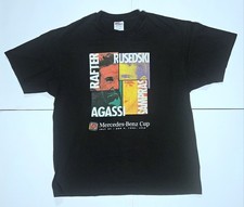 Vintage 1998 Mercedes-Benz Cup Tennis T-Shirt Agassi Rafter Sampras XL