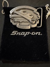Vintage ORIGINAL Snap-On Tools SOLID BRASS BELT BUCKLE made in the USA