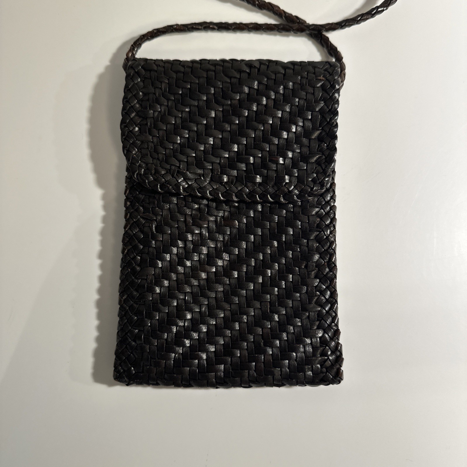Dragon Diffusion Woven Leather Mini Pochette Dark… - image 4