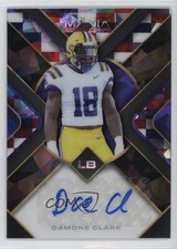 2022 Mania American Football Triangle Scribbles 4/4 Damone Clark Auto 1ia0