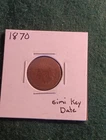 1870 Indian Head Cent Penny Semi Key Date