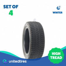 Set Of 4 Used 20555r16 Bridgestone Blizzak Ws90 Studless - 8-1032 1b15s