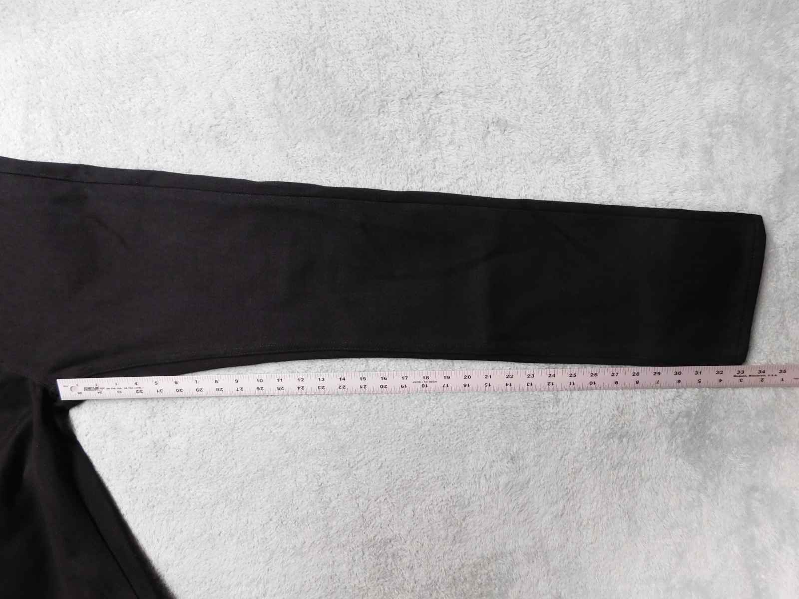 Unbranded Brand 21oz Skinny Slim Fit Straight Leg Selvedge Black Button Fly 32"W