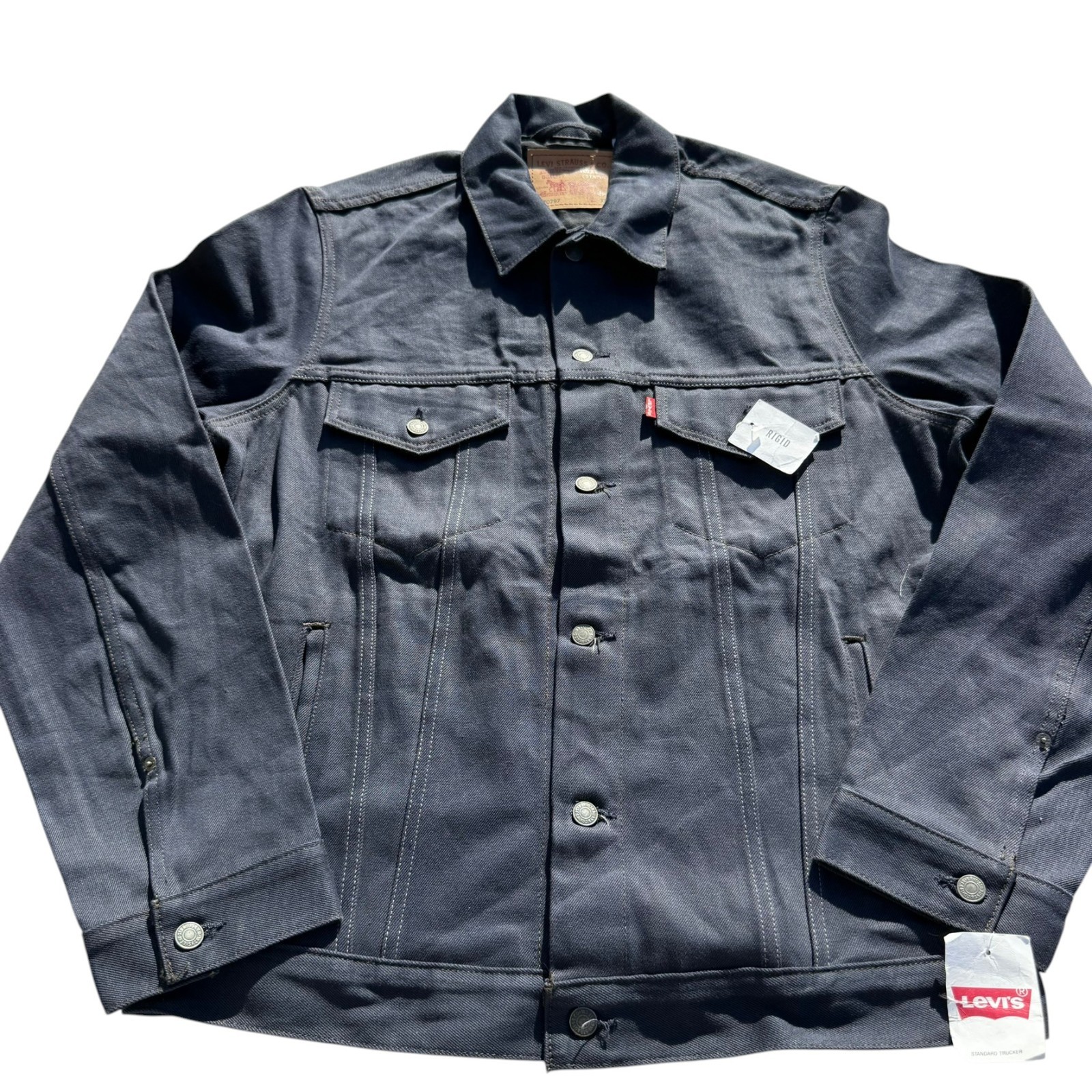 Levi's 70797 Standard Trucker Denim Jacket XL Navy Bl… - Gem