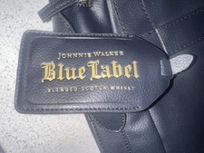 NEW Johnnie Walker Bill Amberg Blue Label Scotch Whiskey Navy Blue Travel Bag F1