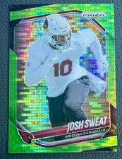 2025 Panini Prizm - Josh Sweat #4 Neon Green Pulsar Prizm - Arizona Cardinals