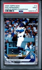 Kike Hernandez 2025 Topps Now World Series Champions Dodgers #WS-12 PSA 9