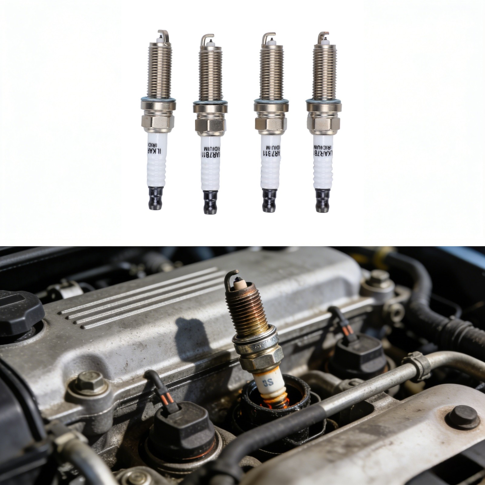 For Toyota Models Pack of 4 Spark Plugs Lexus 90919-01253