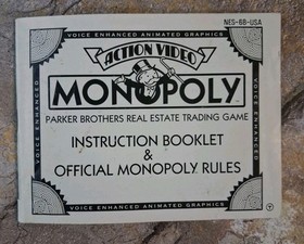 Monopoly - Nintendo Entertainment System NES *SEE DESC*
