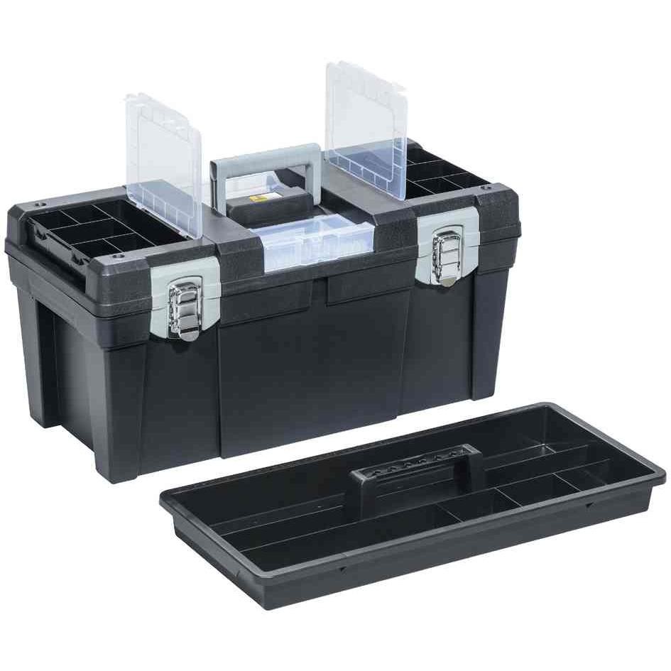 Boîte à outils compacte allit McPlus coffret pour petits espaces PP noir