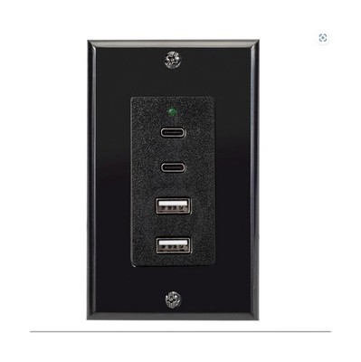 Magnadyne Wall Mount USB-C & USB-A Charging Ports for RV & Vehicle Use, New M...