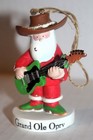 GRAND OLE OPRY Country Rock COWBOY SANTA playing Guitar 4" XMAS ORNAMENT — photo 1