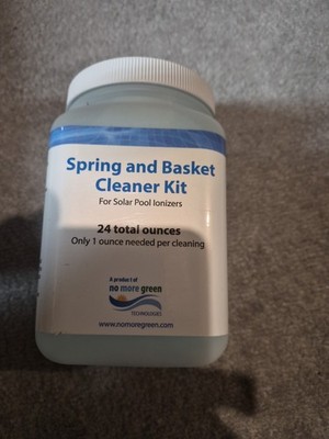 Solar Pool Ionizer Spring Basket Cleaner Kit 24oz No More Green Clean