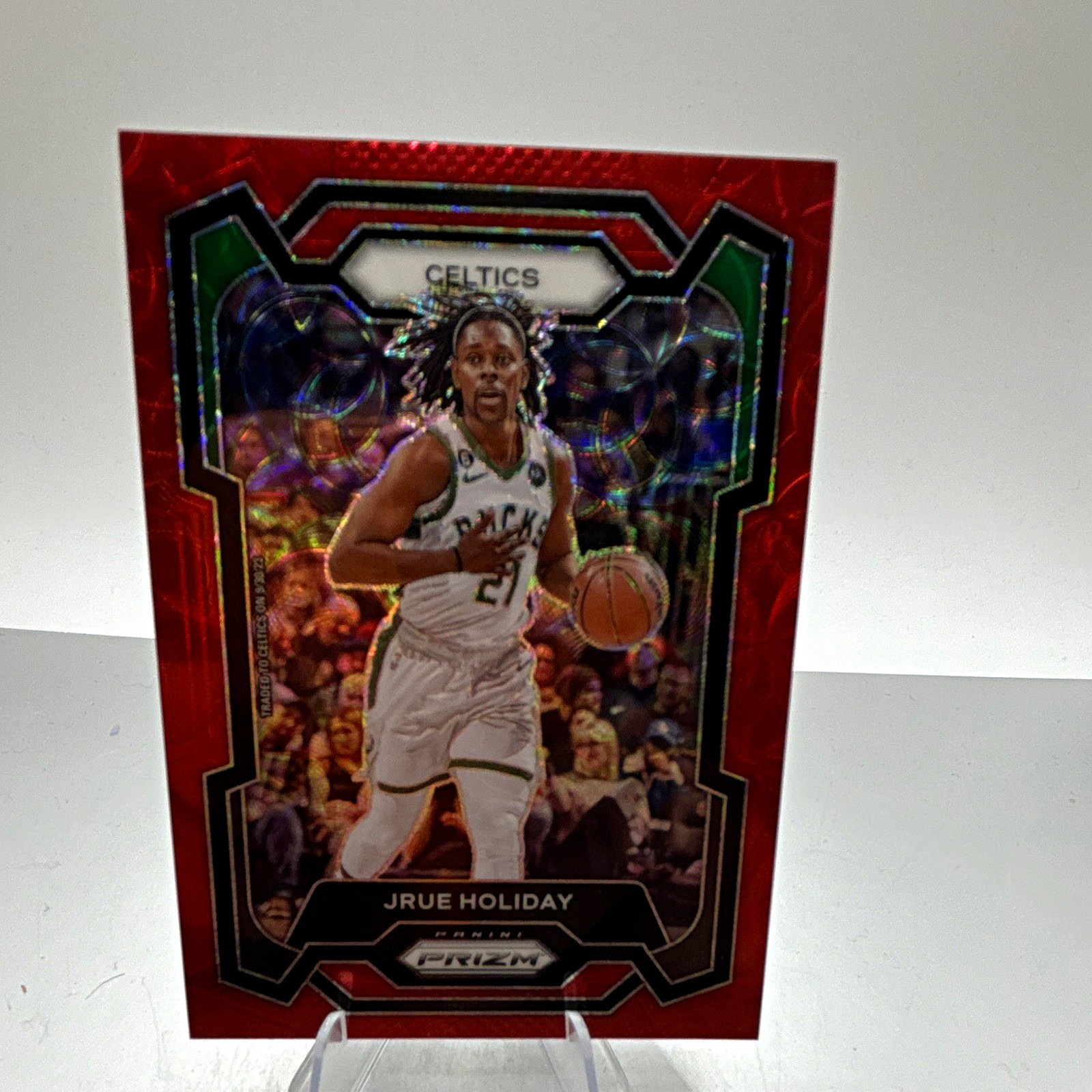 Panini 2023-24 Prizm Jrue Holiday Celtics Red Prizm #107 /88