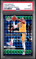 2024 Panini Mosaic NBA - LeBRON JAMES #1 - GIVE AND GO - GREEN - PSA