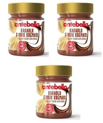Antebella Hazelnut Cocoa Cream - Kakaolu Findik Kremasi   320g (11.29 Oz Jar)  