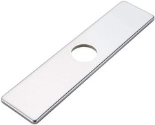 NEW Chrome Square 10 Inch Kitchen Sink Faucet Hole Cover Deck Plate Escutcheon
