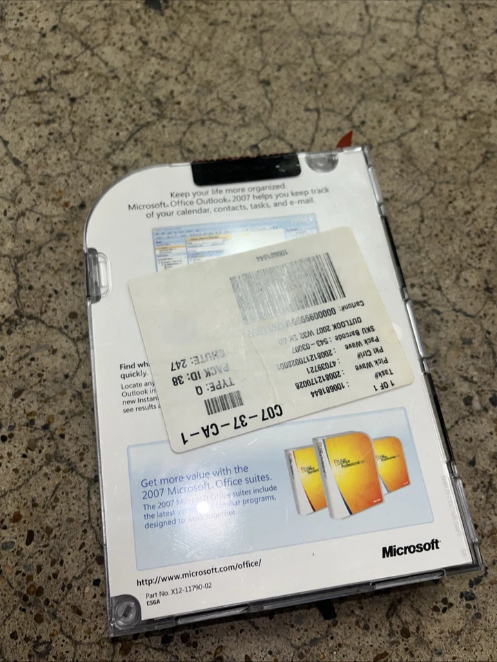 Microsoft Office Outlook 2007 Windows Original Software - New / Sealed - Image 4 of 4