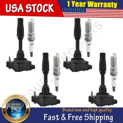 4x Ignition Coil and Iridium Spark Plug for Chevrolet Impala Blazer Malibu 2.5L