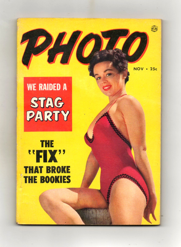 PHOTO MAGAZINE NOV. 1953.  BARBARA OSTERMAN, SIMONE, GWEN CALDWELL, LEE WILSON