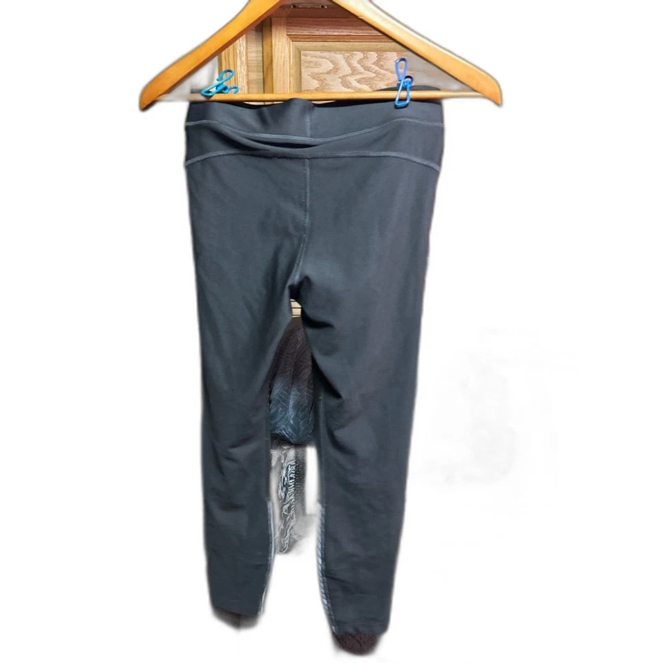 Under Armour Women's HeatGear Compression Leggings, Black/Gray, Size Medium - Image 3 of 4