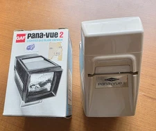 VTG TESTED Pana-Vue 2 Lighted 2x2 Slide Viewer GAF Box Instructions Works